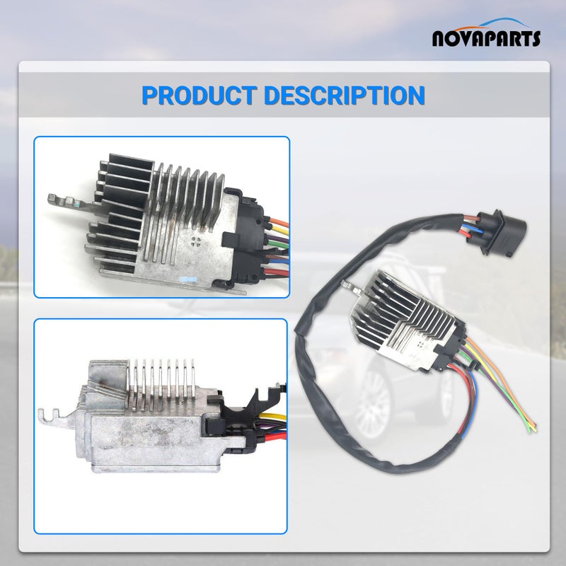 NOVAPARTS Radiator Cooling Fan Control Module for Audi A4 A6 Quattro 1.8L 2.0L 3.0L 3.2L 8E0959501AG 8E0959501K 902-436 - Image 5